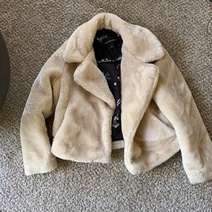 Faux fur coat
